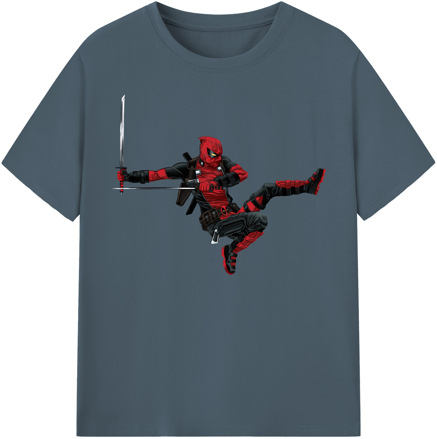 （画像用） Deadpool デッドプール 綿100％半袖Tシャツ（フロントプリント）